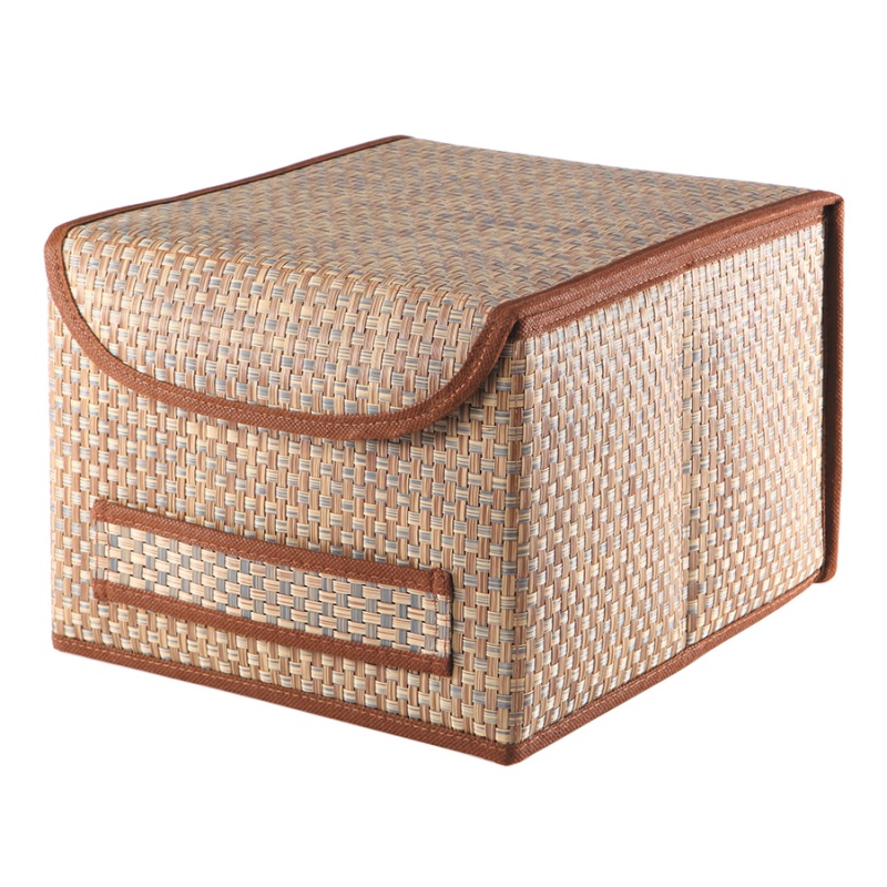 

Коробка для хранения с крышкой Casy Home коричневая