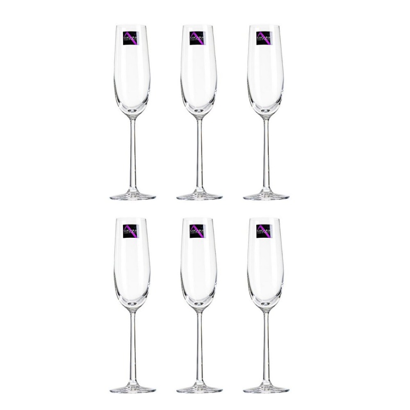 Набор бокалов для шампанского 250 мл Lucaris Shanghai Soul 6 шт бокал для шампанского 160 мл хрустальное стекло 2 шт rcr melodia 54514