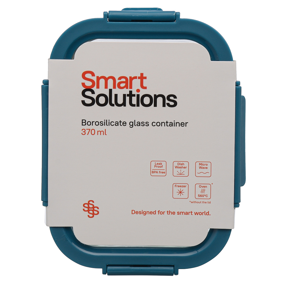 Контейнер стеклянный 370 мл Smart Solutions синий Smart Solutions CKH-ID370RC_7708C - фото 6