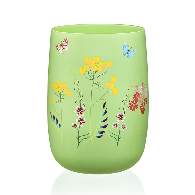 Ваза 18 см Bohemia Crystal Herbal зелёный ваза 20 см san miguel citron breeze зелёный
