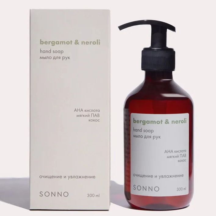 Мыло жидкое для рук 300 мл Sonno Home Bergamot Neroli 2090₽