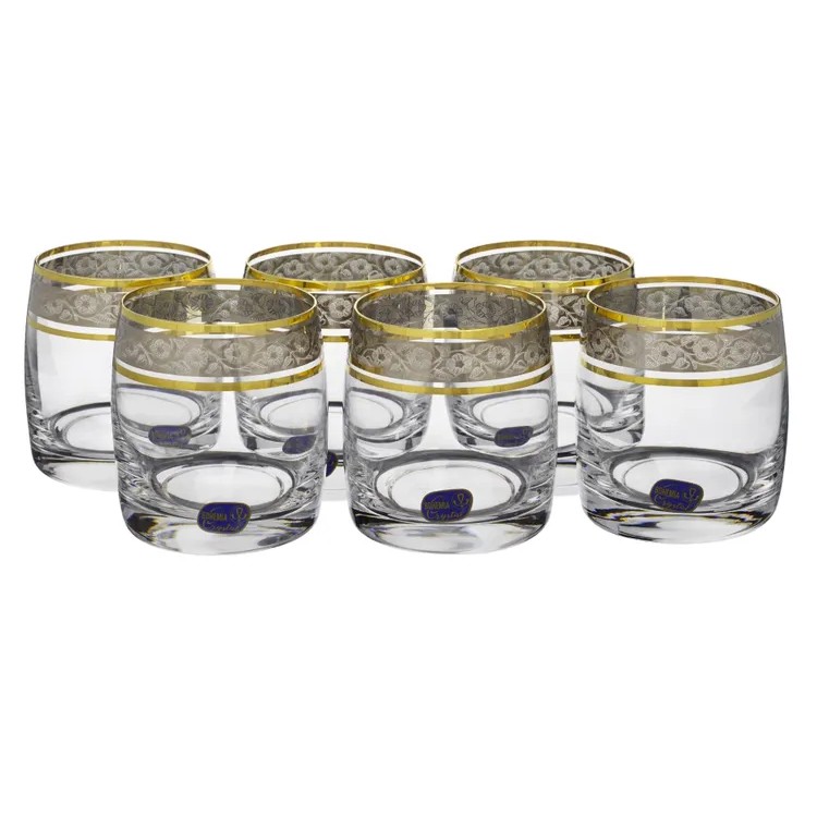 Набор стаканов для виски 290 мл Crystalex Идеал Панто платина 6 шт 11790₽