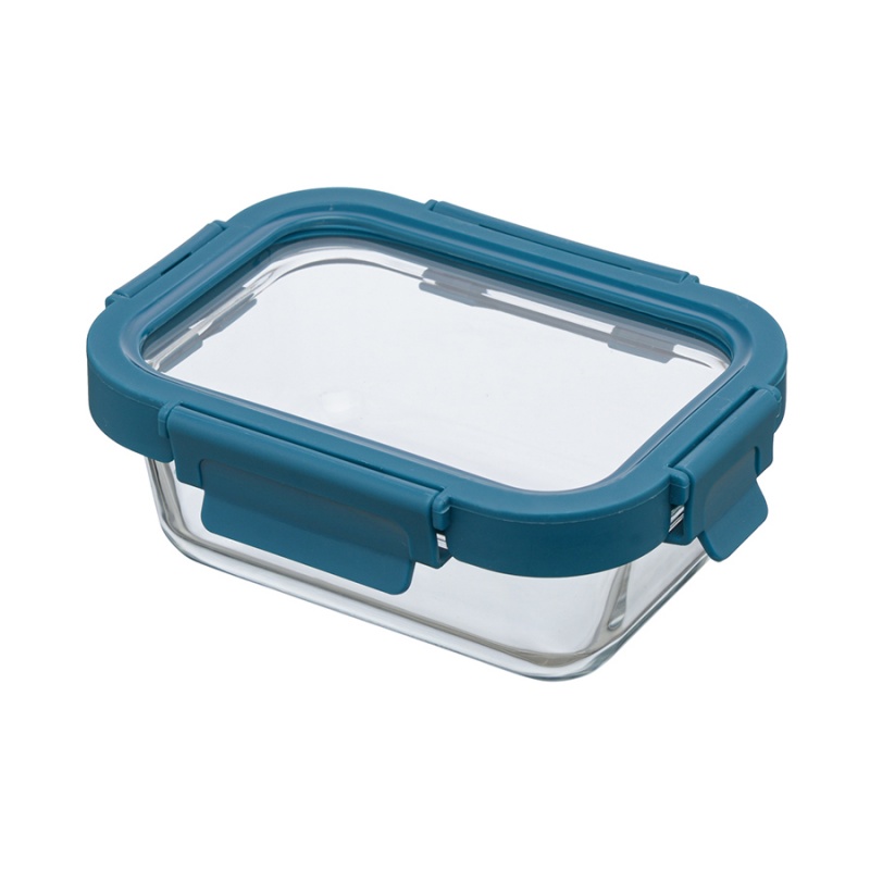 Контейнер стеклянный 370 мл Smart Solutions синий контейнер стеклянный regent inox desco круглый 0 4 л
