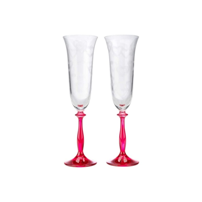 Набор свадебных бокалов для шампанского 190 мл Crystalex Love 2 шт 1690₽