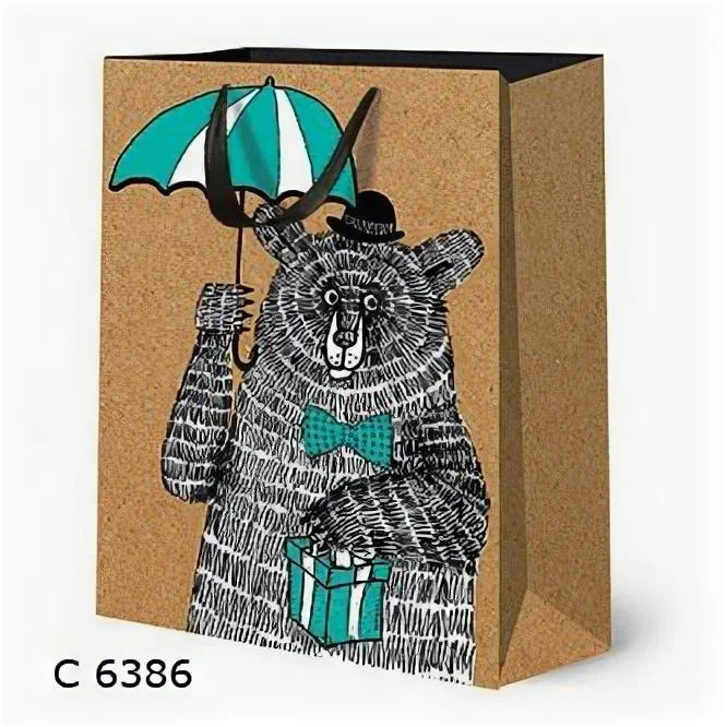 Сумка крафтовая 264 х 36 х 16 Лакарт Дизайн в ассортименте 189₽