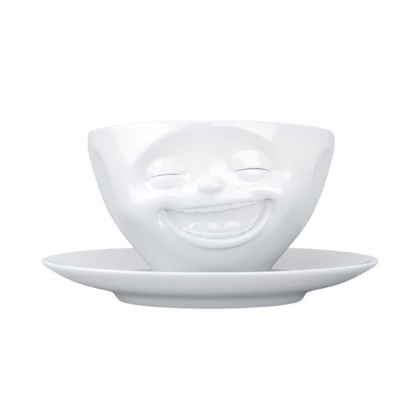 Чайная пара 200 мл Tassen Laughing белый Tassen by fiftyeight products CKH-T01.47.01 - фото 1