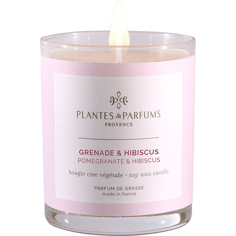 

Свеча ароматическая 180 г Plantes et Parfums Гранат и гибискус