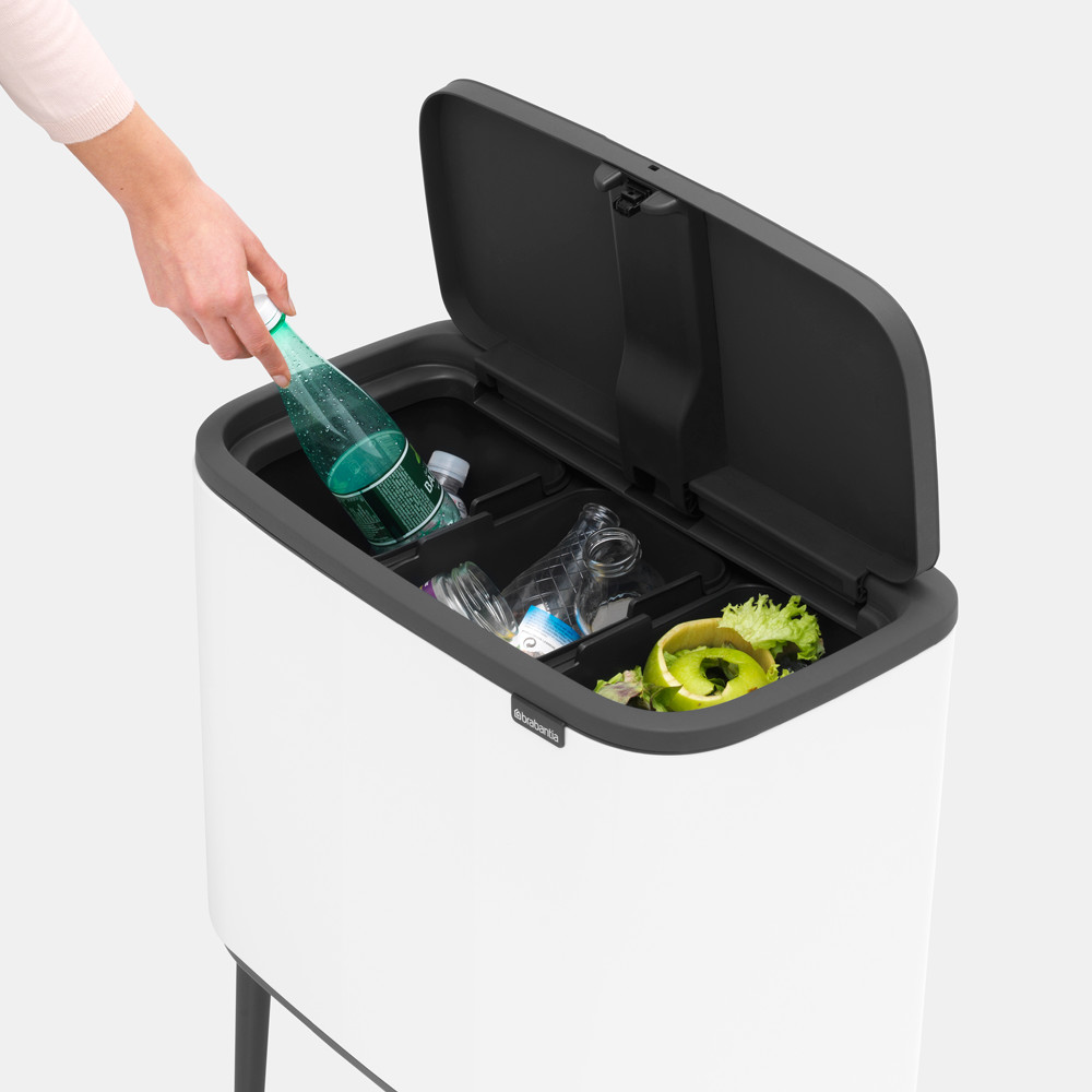 Мусорный бак 3 x 11 л Brabantia Bo Touch Bin светло-бежевый Brabantia DMH-201608 - фото 8