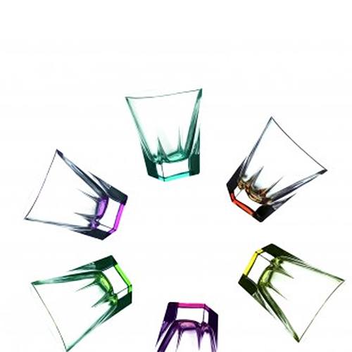 Набор стаканов для виски 6 штук FUSION 270мл разноцветные