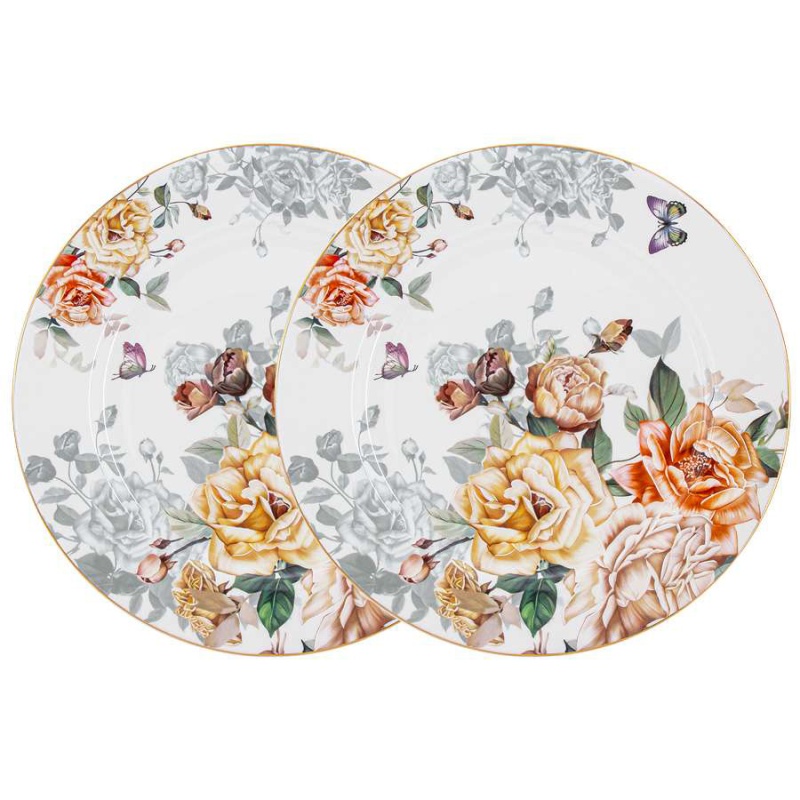 Набор тарелок 26,5 см Anna Lafarg Primavera Розамунда 2 шт белый вставка между сиденьями правая левая набор 2 шт