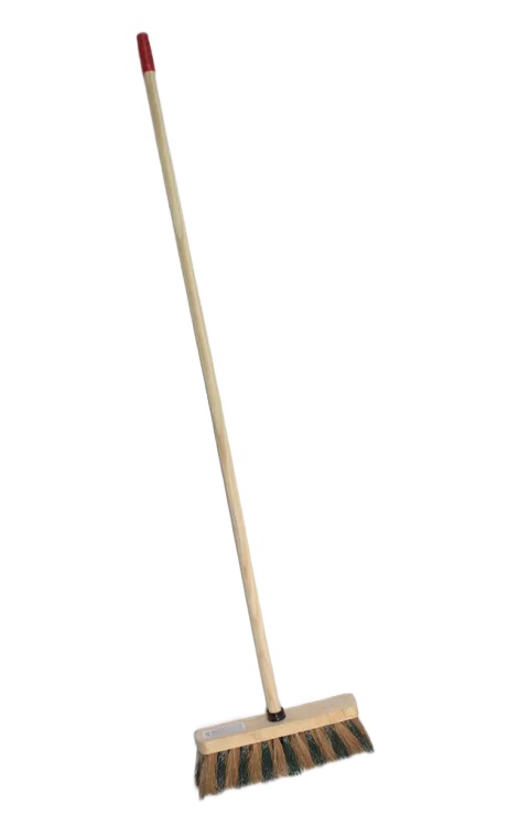 Щетка уличная 125 см Pol'hop Coco Zebre с деревянной ручкой шумовка для казана узбекская 48см диаметр 14см с деревянной ручкой