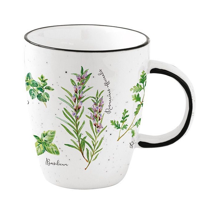 

Кружка фарфоровая 350 мл Easy Life Herbarium