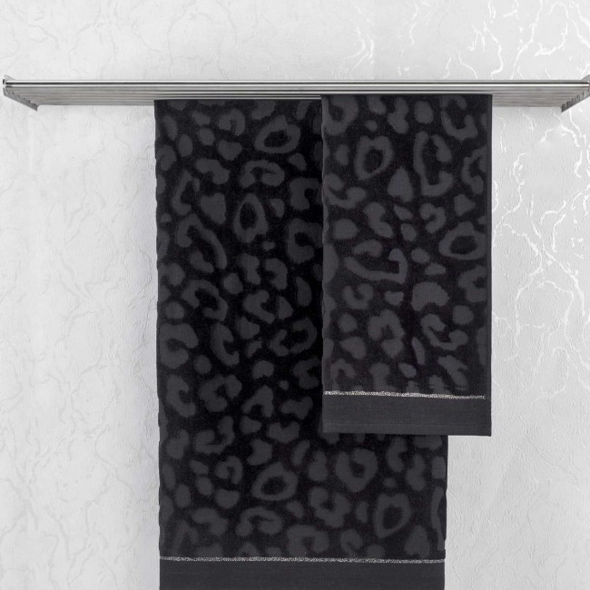 Полотенце Махровое 70 х 140 см Sofi de Marko Sabrina чёрное 3345₽