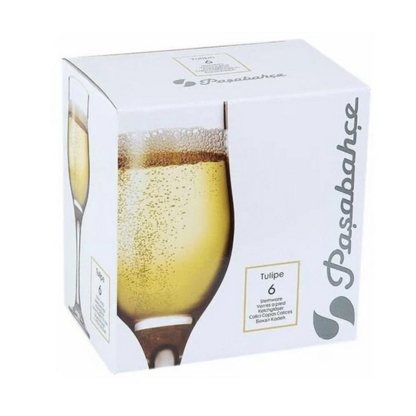 Набор бокалов для шампанского 200 мл Pasabahce Tulipe 6 шт Pasabahce DMH-44160 - фото 3