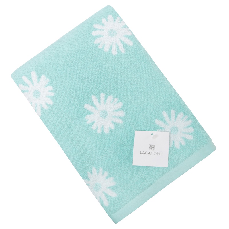 Полотенце банное 70 х 140 см Lasa Home Allegri Flowers зелёный cuddledry полотенце банное lux
