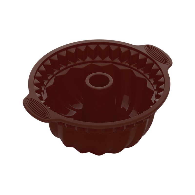 Форма для круглого кекса глубокая силиконовая 28 x 24 см Nadoba Alenka лопатка кухонная силиконовая перфорированная nadoba paulina