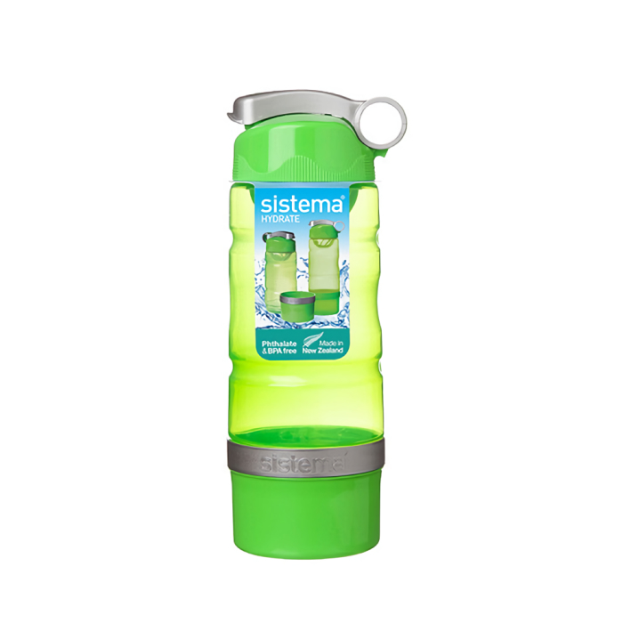 Спортивная питьевая бутылка 615 мл Sistema зелёный