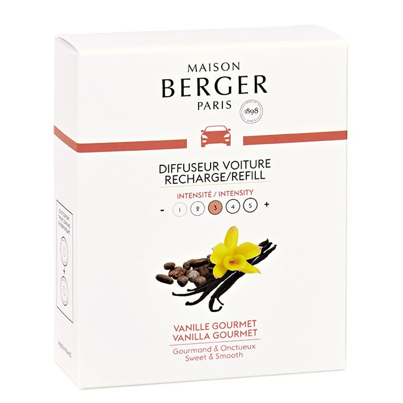 Блок сменный для автодиффузора Maison Berger 2 шт Истинная ваниль во гласе хлада тонка…