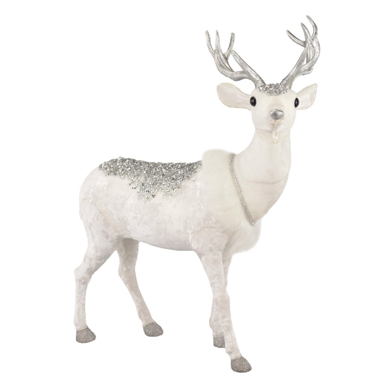 Декоративная фигура Азалия Олень белый светодиодная фигура олень белый 51 × 80 × 30 см 30 вт 220 в