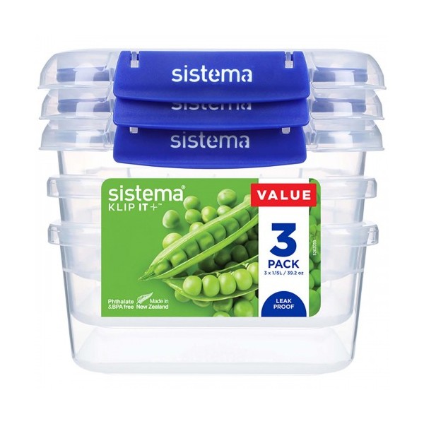 Набор контейнеров 1,15 л Sistema 3 шт набор для заливного 2 2 предмета блюдо форма