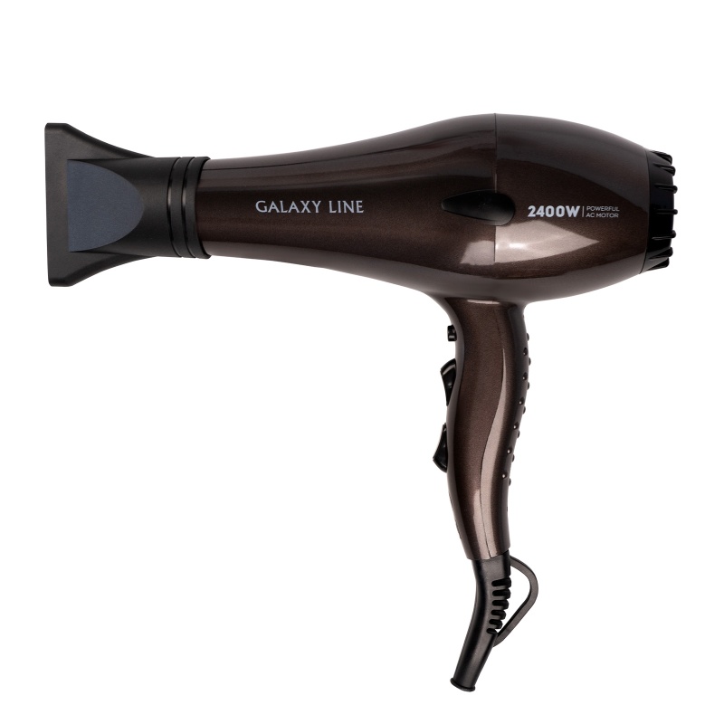 Фен для волос 2400 Вт Galaxy Line шампунь для волос 410 мл защита а и блеск волос basic line by ural lab