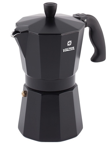 Кофеварка гейзерная 6 cups Vinzer Moka Nero