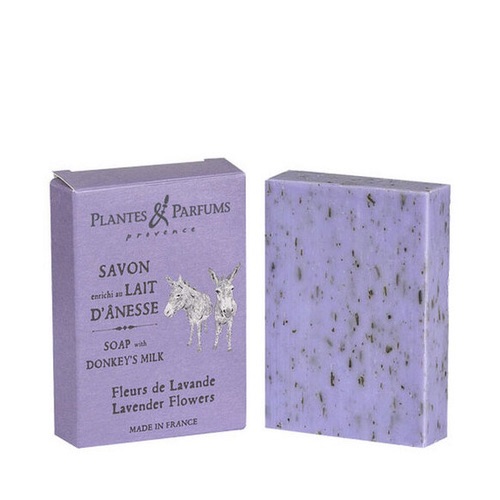 

Мыло с ослиным молочком 100 г Plantes et Parfums Цветы лаванды