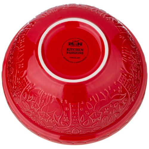Салатник  KITCHEN PASSIONS 23.5 х 23.5 х 11 см, красный