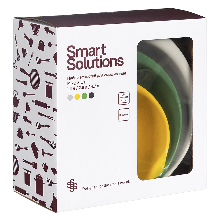 Набор емкостей для смешивания mixy, 3 шт. Smart Solutions DMH-SS-MC-TPR-SET3 - фото 7