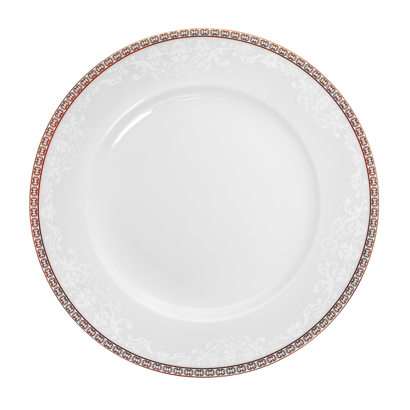 Тарелка обеденная 25 см  Zarin Iran Riva Gold тарелка мелкая cmielow рококо золотая отводка фарфор d 26 см