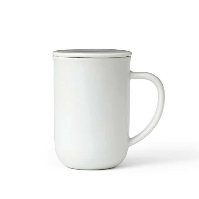 Кружка с ситечком 500 мл Viva Scandinavia Minima белый чашка фарфоровая чайная coral 250 мл белый