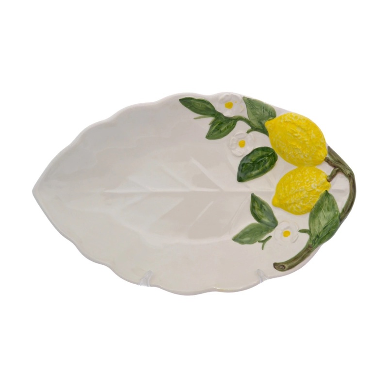 Блюдо севировочное лист 43 х 27 см Annaluma Лимоны 3990₽