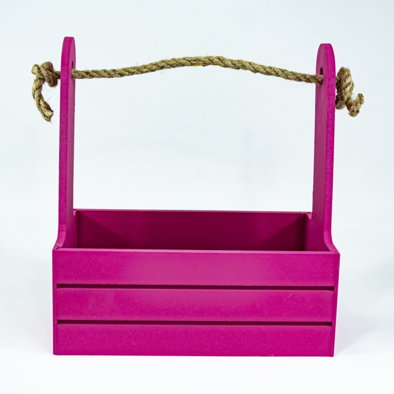 Корзина 21 х 12 х 23 см Азалия бордовый