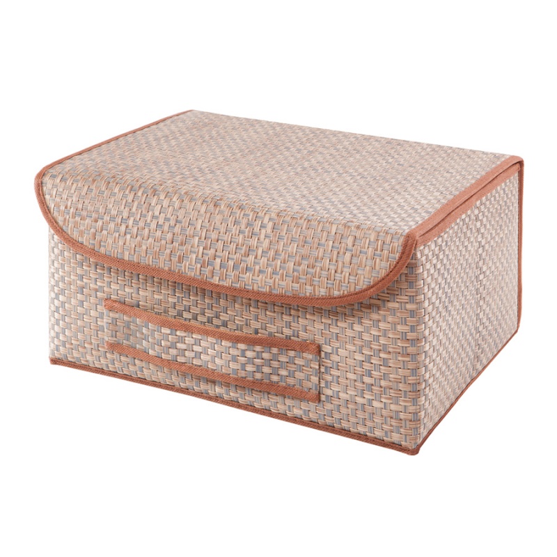 Коробка для хранения с крышкой Casy Home коричневая коробка для салфеток jordan