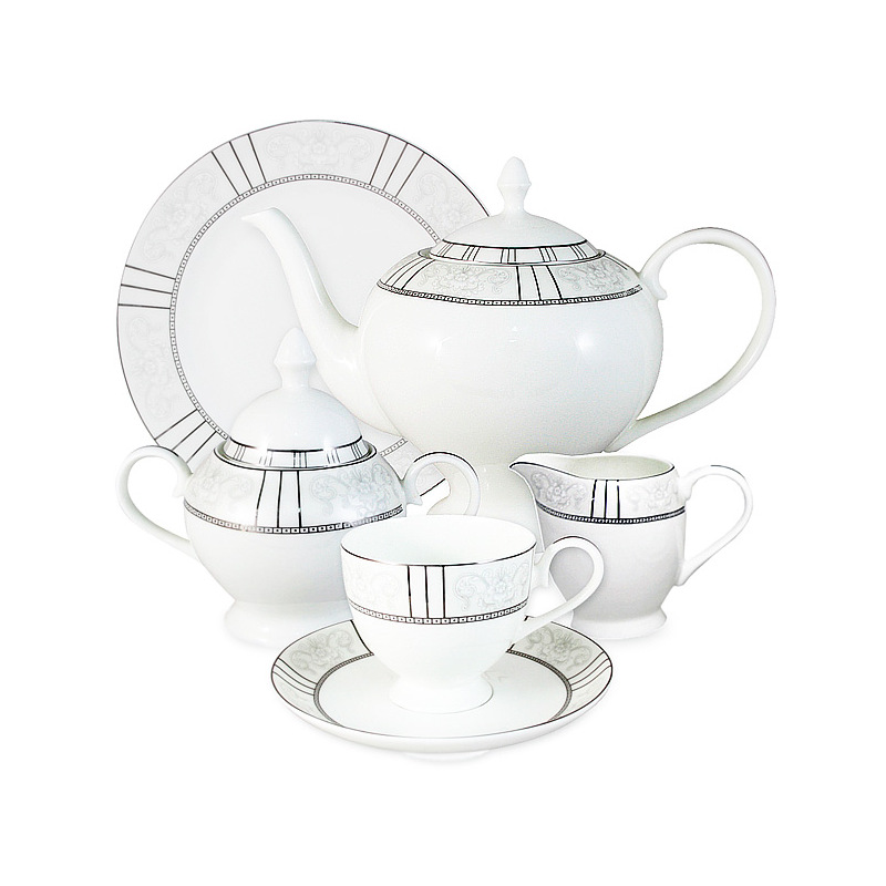 Чайный сервиз на 6 персон Anna Lafarg Emily Шенонсо 21 предмет сервиз столовый luminarc carine white