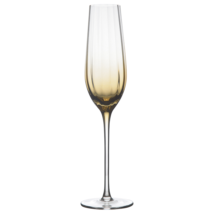 Набор бокалов для шампанского gemma amber, 225 мл, 2 шт. Liberty Jones DMH-HM-GAR-CHGLS-225-2 - фото 2