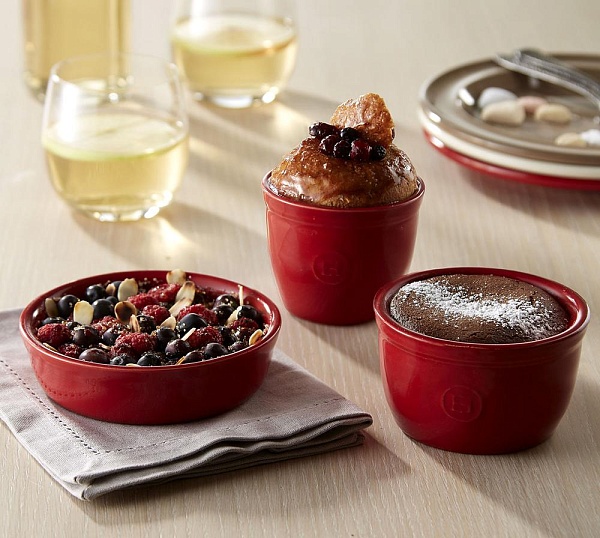 Набор рамекинов №10 2 шт, цвет гранат