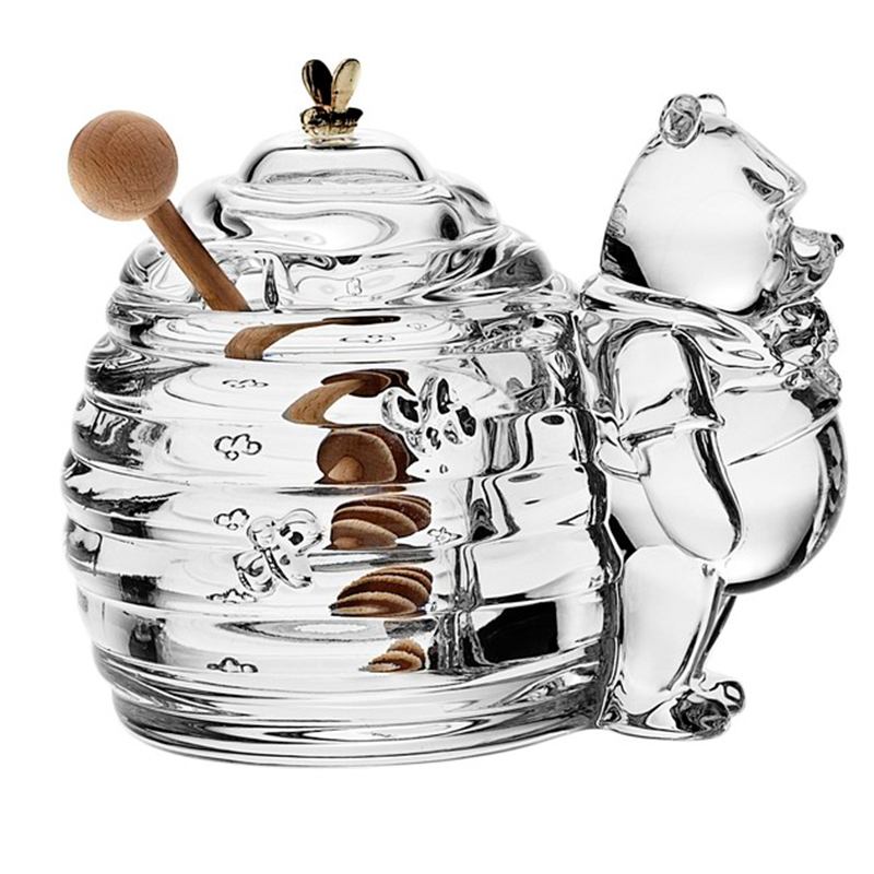 

Ёмкость для мёда 15 см Crystal Bohemia Мишка с ульем