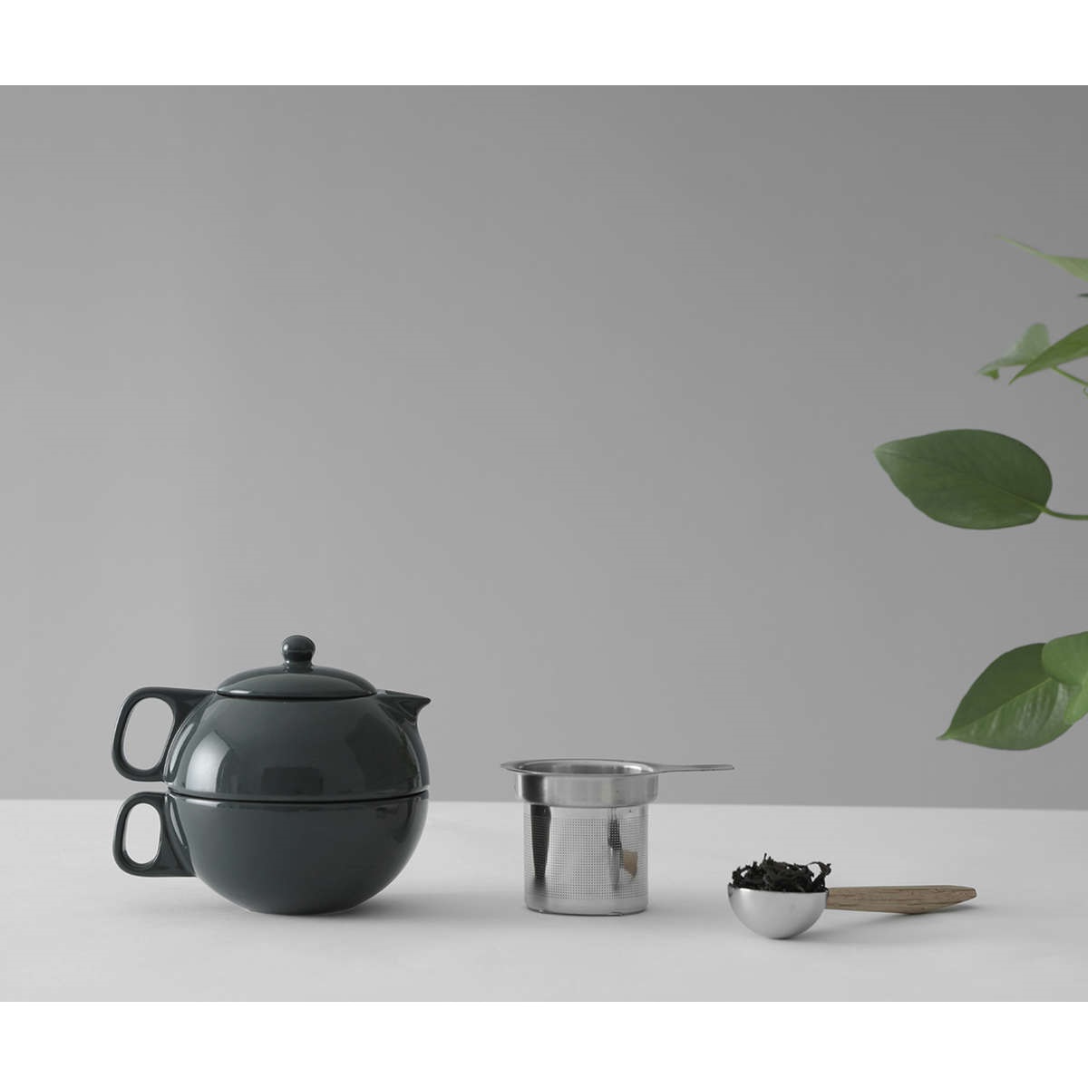 Чайный набор на одну персону 300 мл Viva Scandinavia Jaimi тёмно-зелёный от CookHouse
