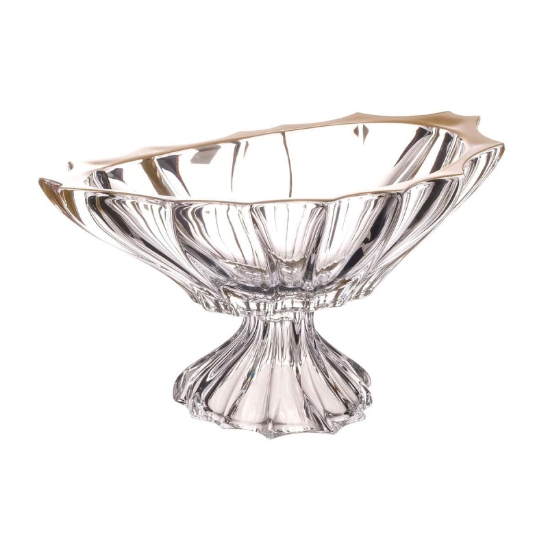 Фруктовница на ножке 33 см As Crystal Plantica