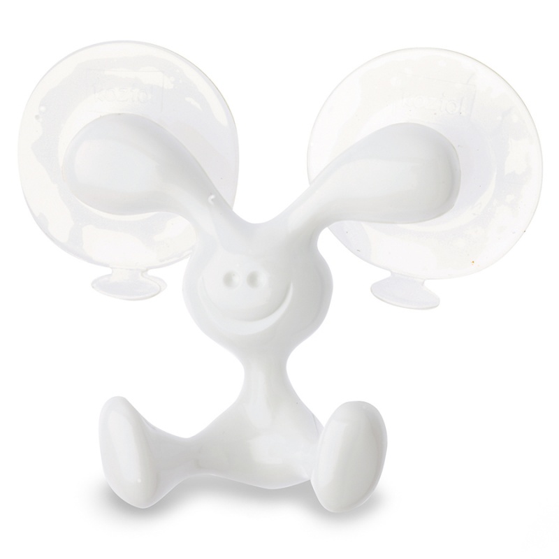 

Крючок для душа настенный Koziol Bunny organic молочный