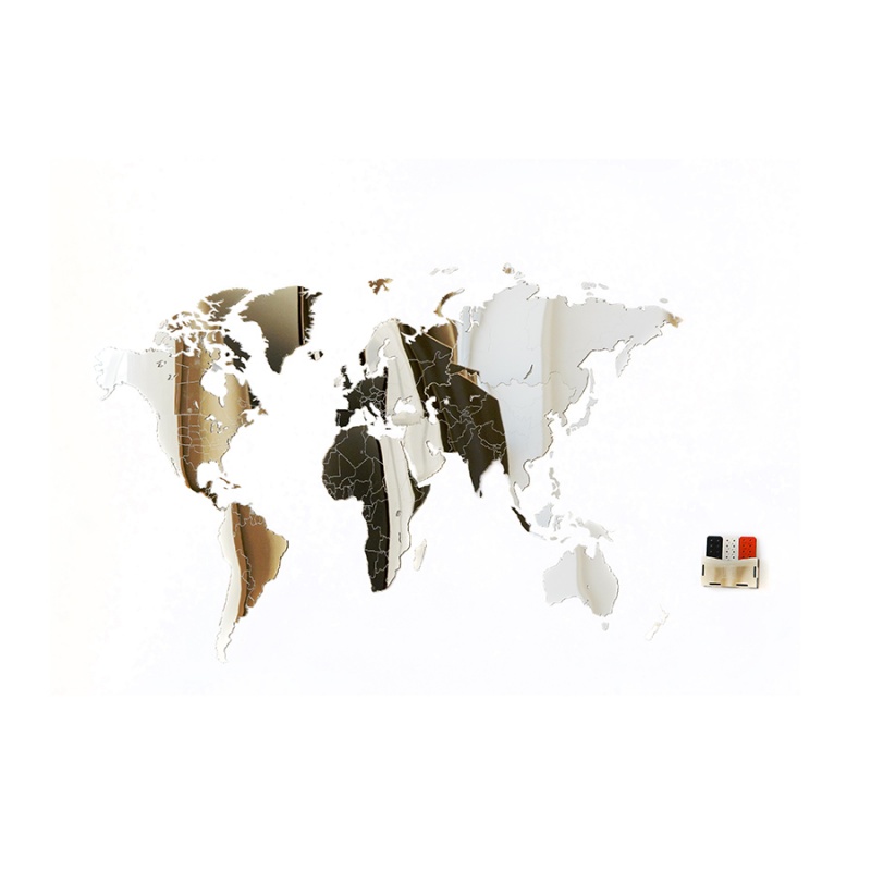 

Карта-пазл зеркальная Wall Decoration Exclusive 90х54 см