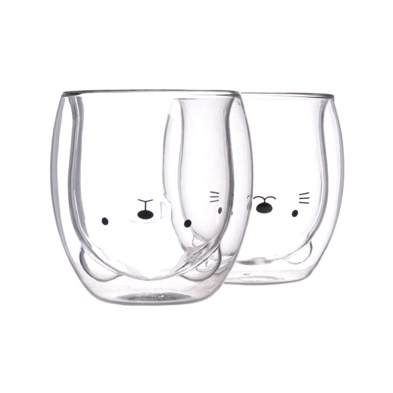 Набор стаканов с двойным стеклом 280 мл Repast Animals 2 шт Repast DMH-49192