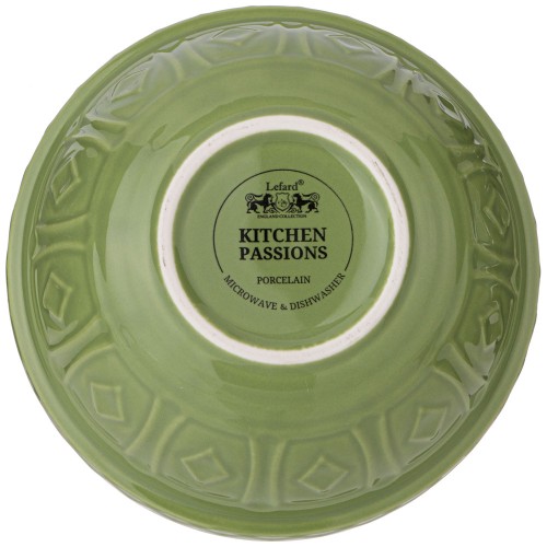 Салатник KITCHEN PASSIONS 26 х 26 х 12 см, зеленый