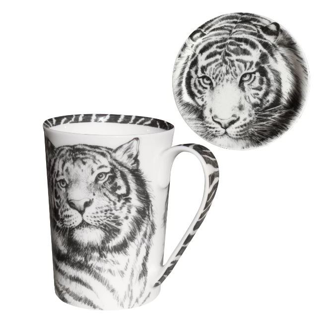 Кружка с крышкой 450 мл Taitu Wild Spirit Tiger пара кофейная 100 мл taitu wild spirit tiger