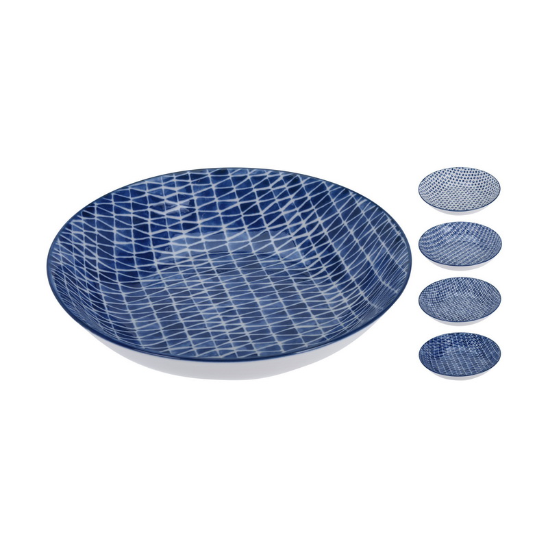 

Тарелка суповая 20 см "Blue Stamp" в ассортименте