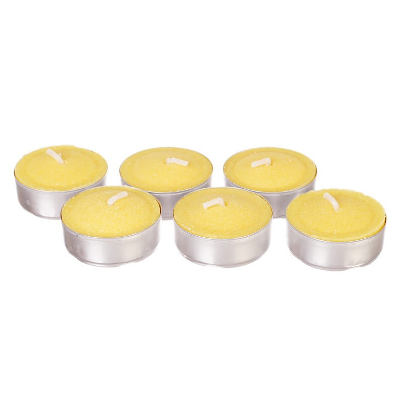 Набор плавающих свечей 17 х 4 см Adpal Лимон 6 шт набор свечей чайных 17 x 4 см adpal манго 6 шт