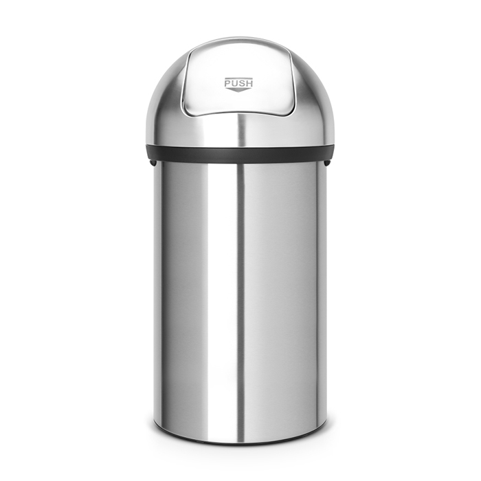

Мусорный бак 60 л Brabantia Push Bin стальной матовый