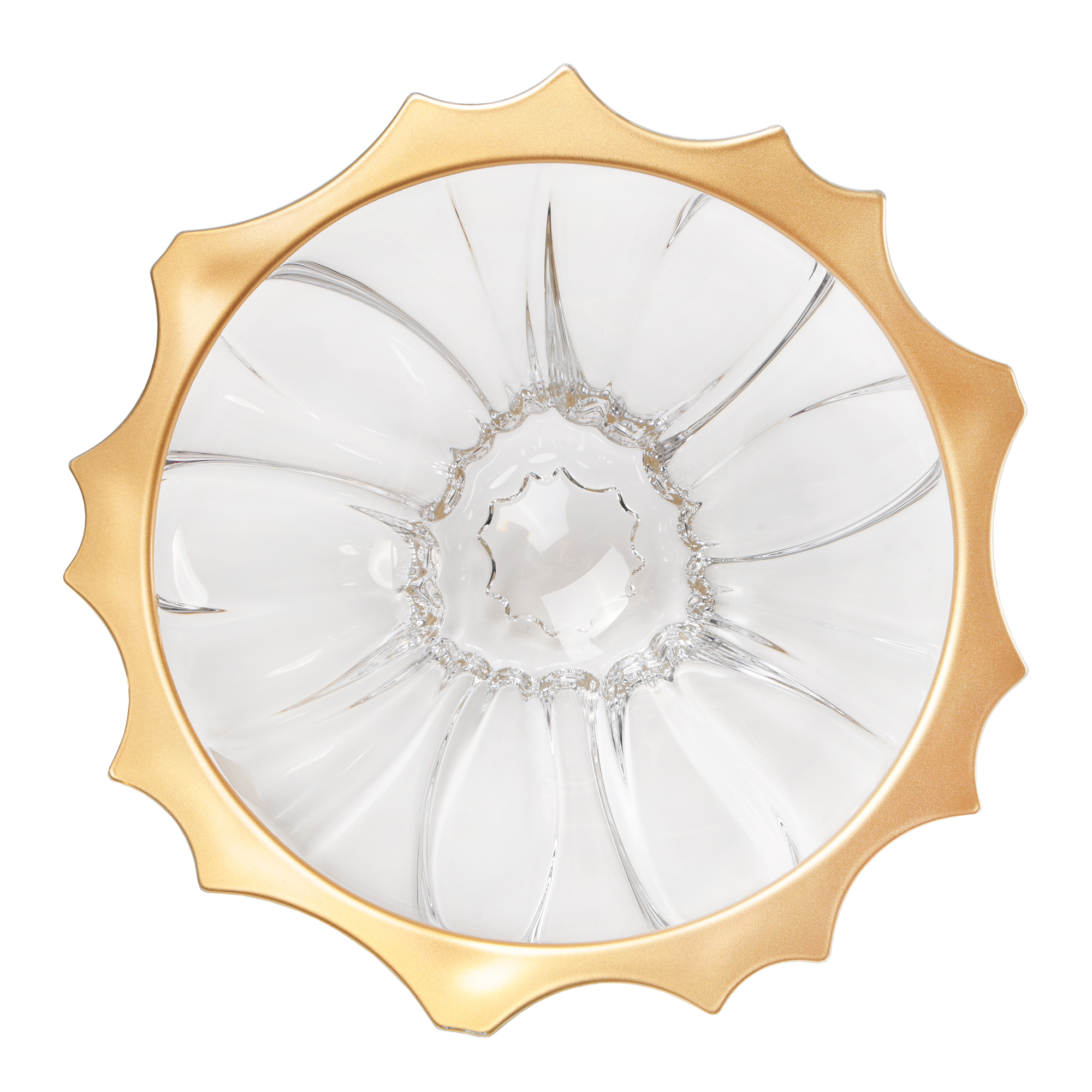 Ваза для фруктов 33 см Aurum Crystal Plantica Gold Rim Aurum Crystal CKH-52461 - фото 2