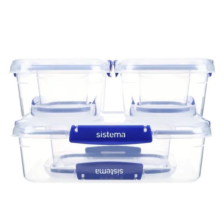 Набор контейнеров Sistema 6 шт набор форм для выпечки кексов круглые силиконовые 6 шт ghidini